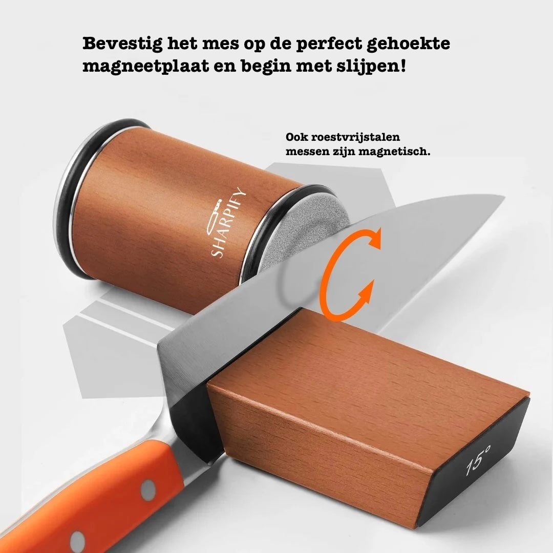 Rollende messenslijper  met magneet