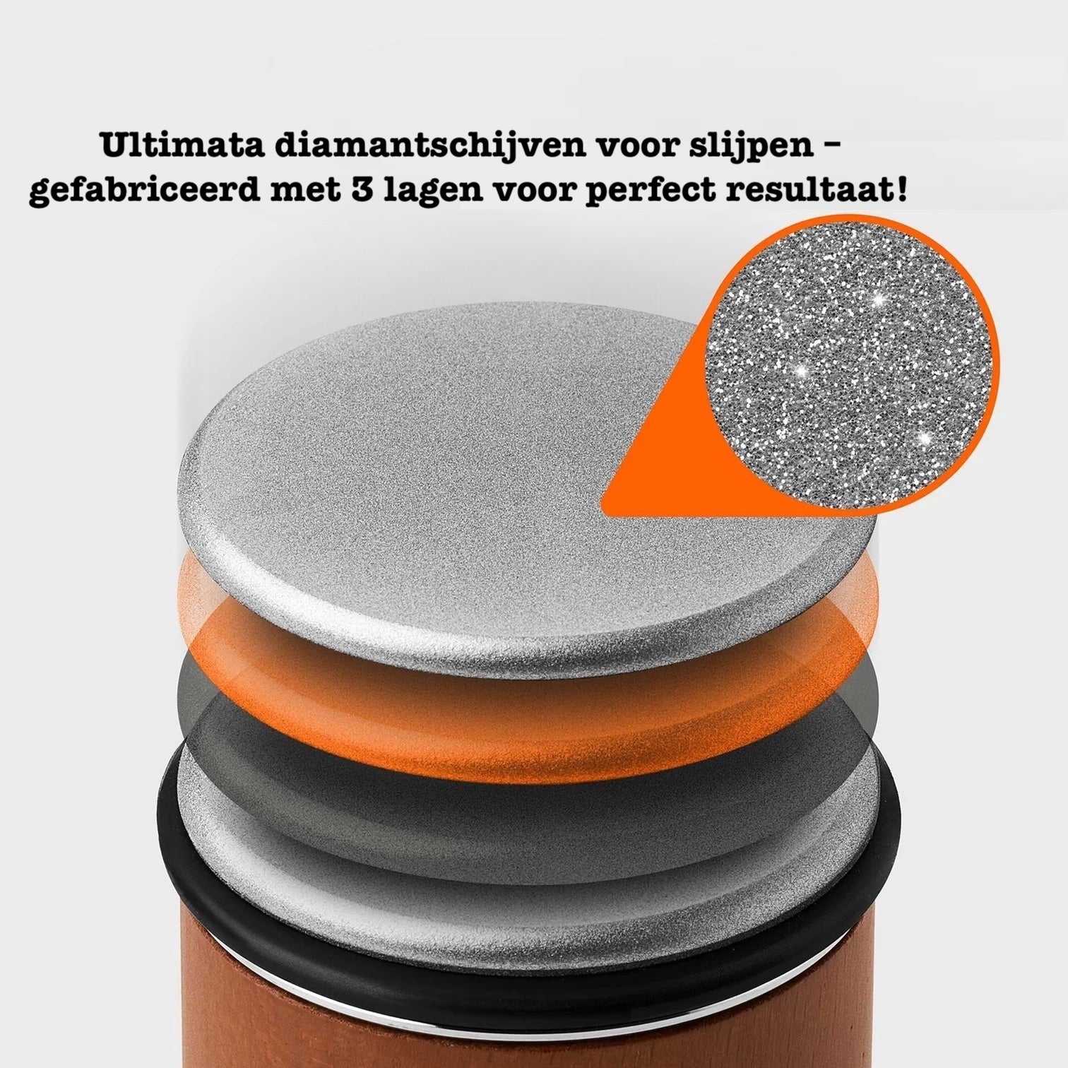 Rollende messenslijper  met magneet